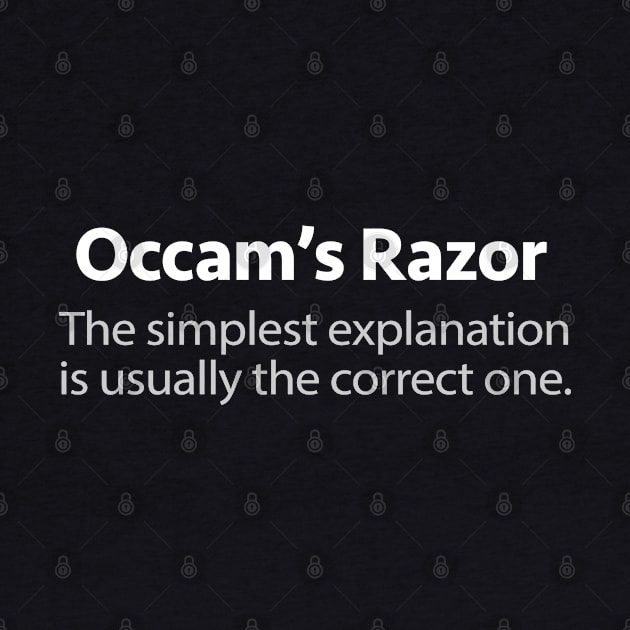 Occam's Razor Definition Design #2 by DankFutura